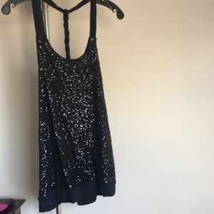 Black sequin dress